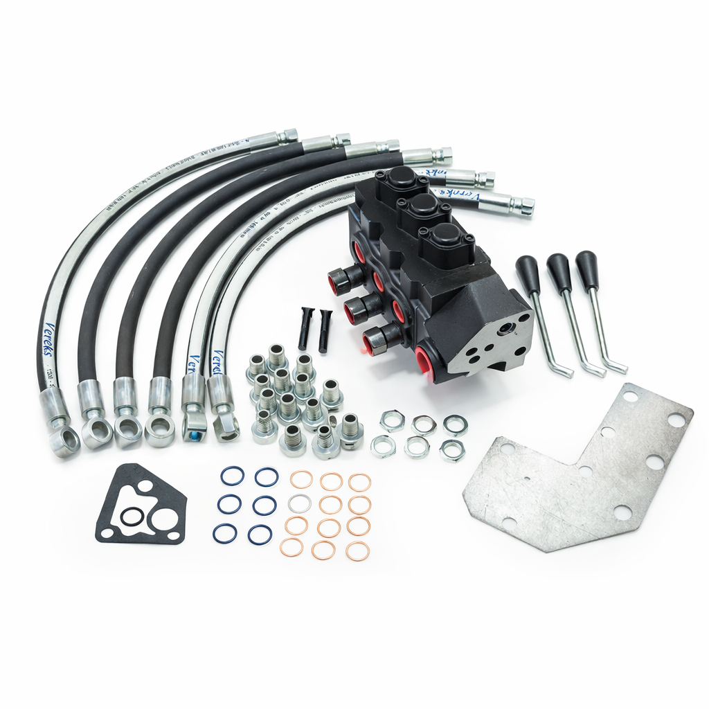 Fiat 3 Spool Hydraulic Remote Control Valve Kit