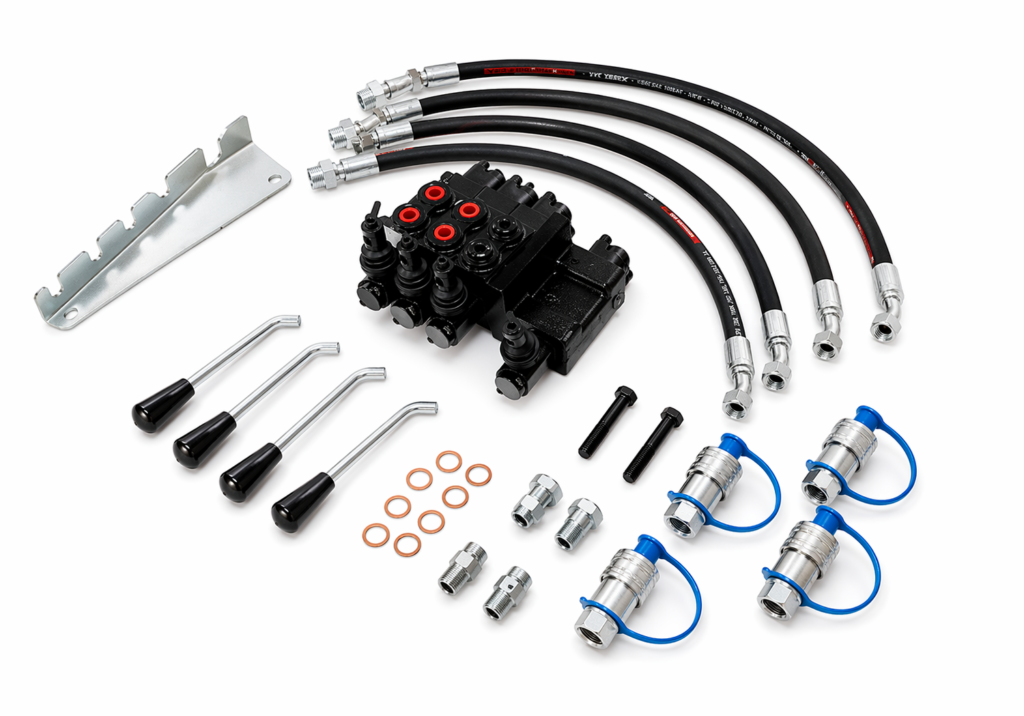 Massey Ferguson 2 Spool Hydraulic Remote Control Valve Kit with Hydraulic Control