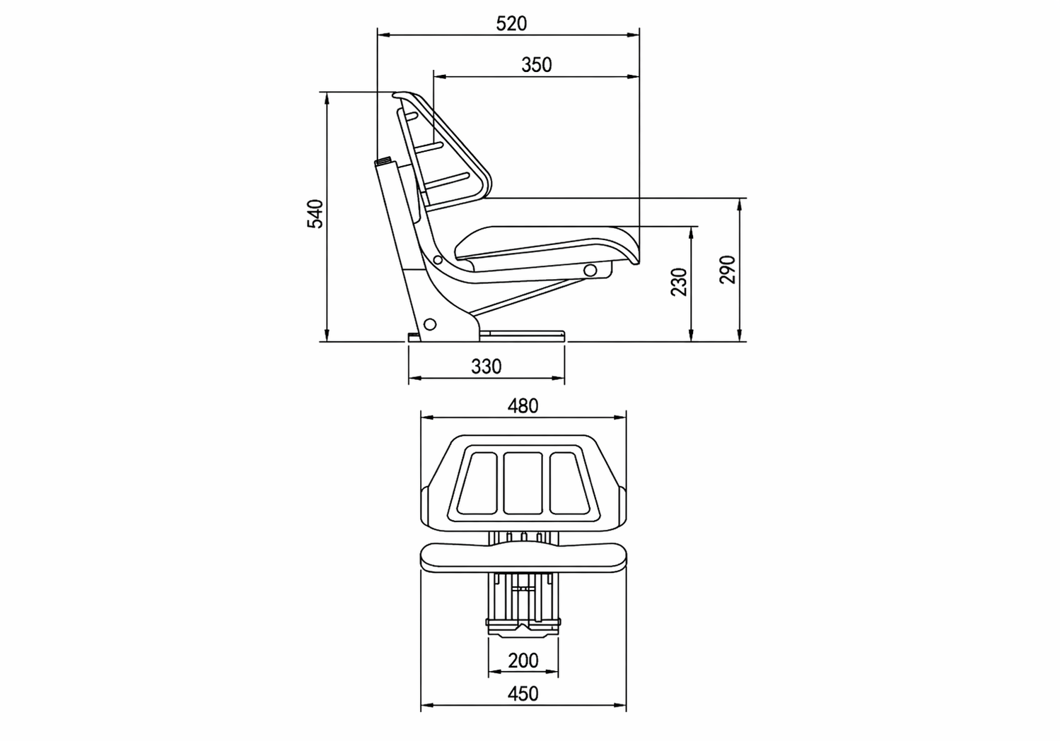 Massey Ferguson Ford Fiat Various Model- Tractor Seat - Image 3