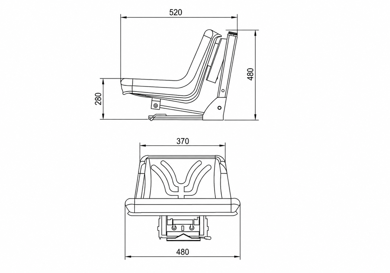 Massey Ferguson- Ford- Fiat Various Model- Tractor Seat - Image 3