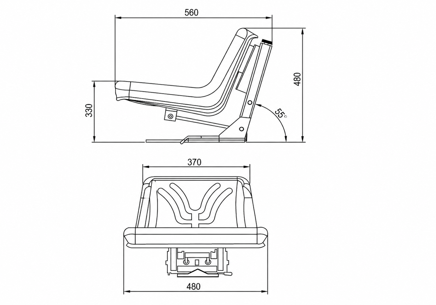 John Deere- Steyr Various Model- Tractor Seat - Image 4