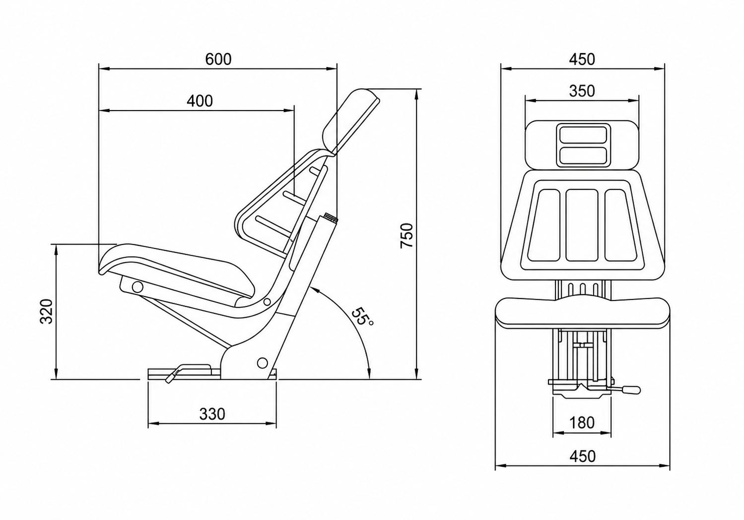John Deere- Steyr Various Model- Tractor Seat - Image 3