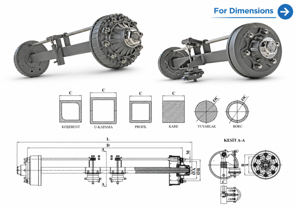 Axle With Brake