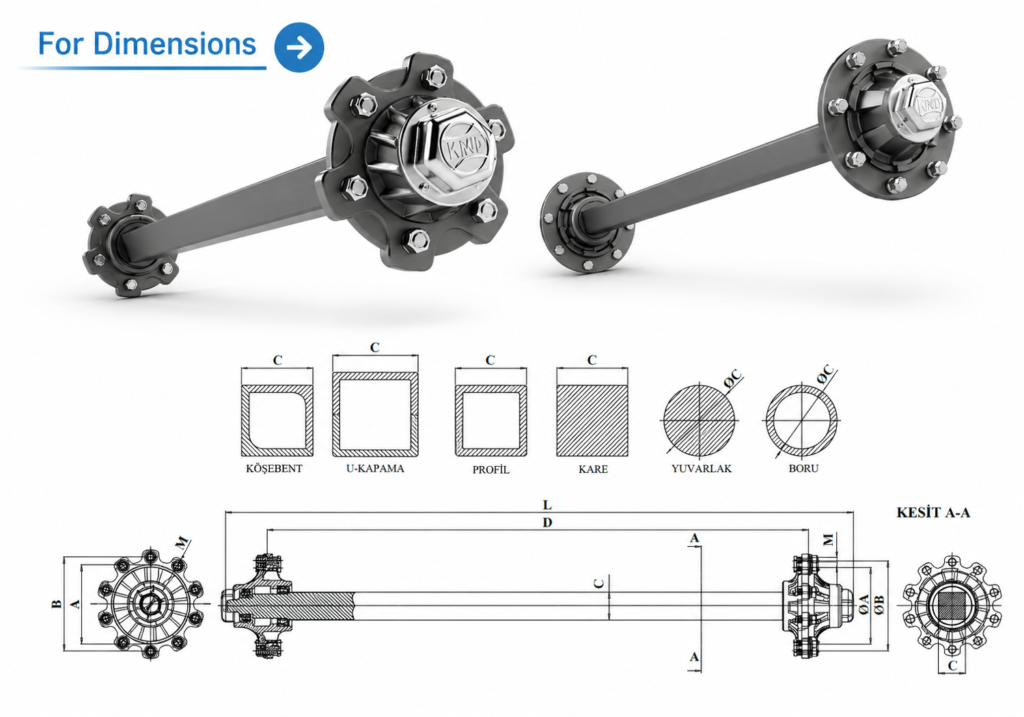 Axle Without Brake