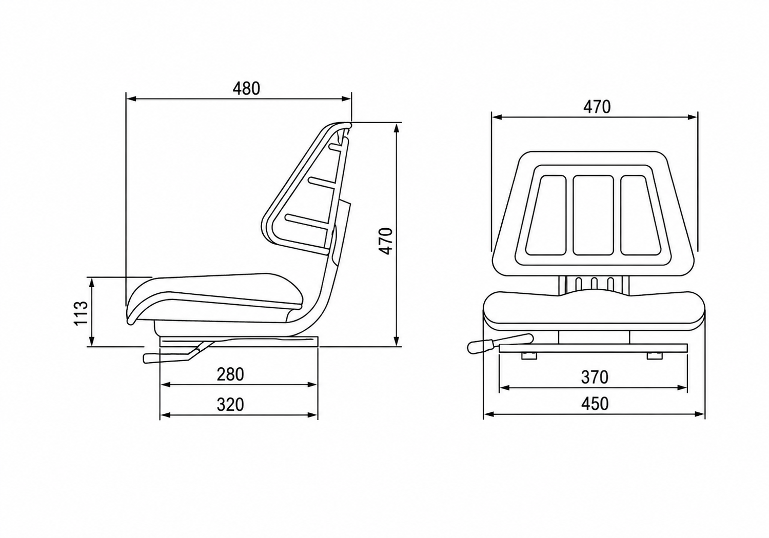 Forklift Various Model- Work Machine Seat - Image 3