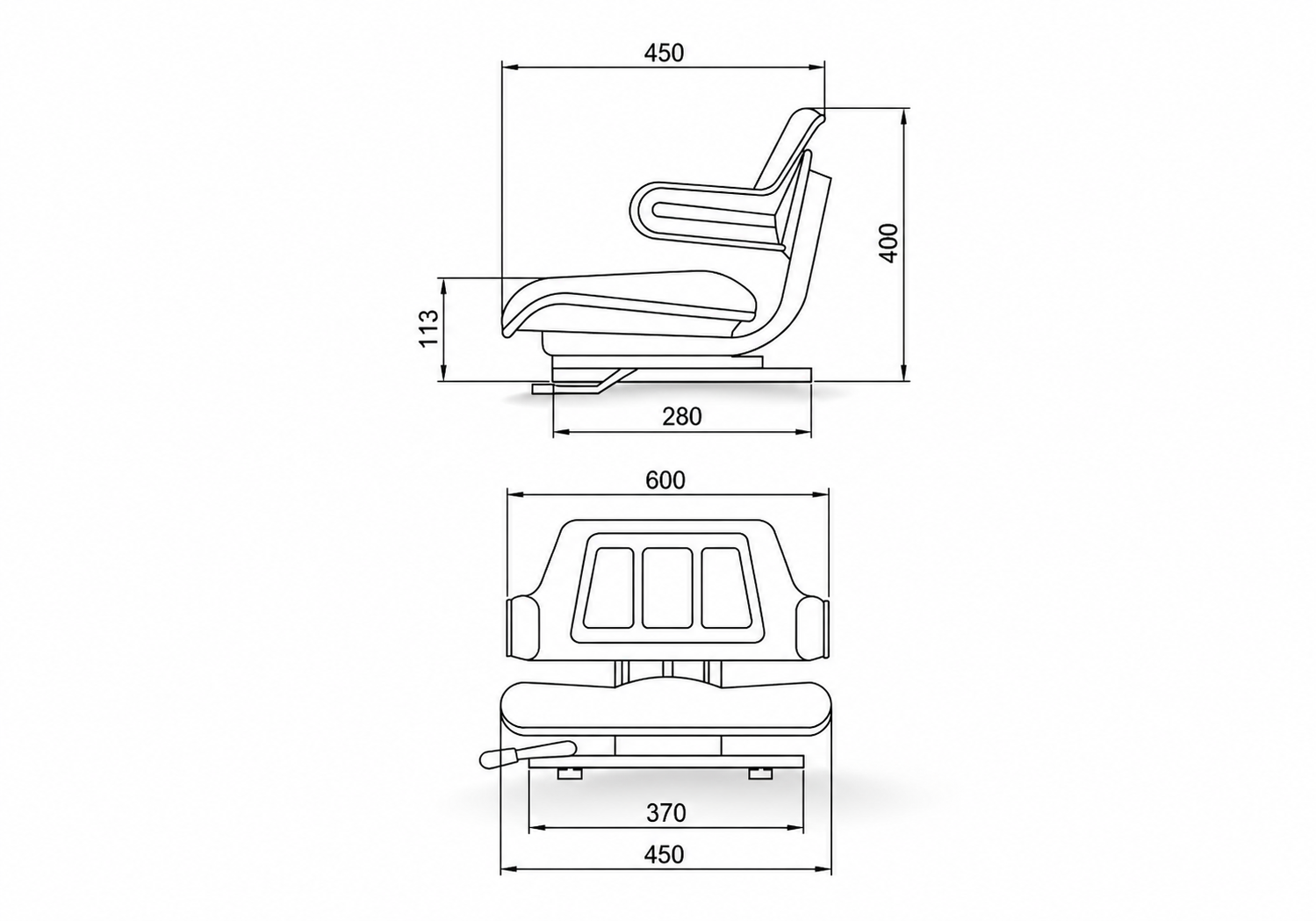 Forklift Various Model- Work Machine Seat - Image 3