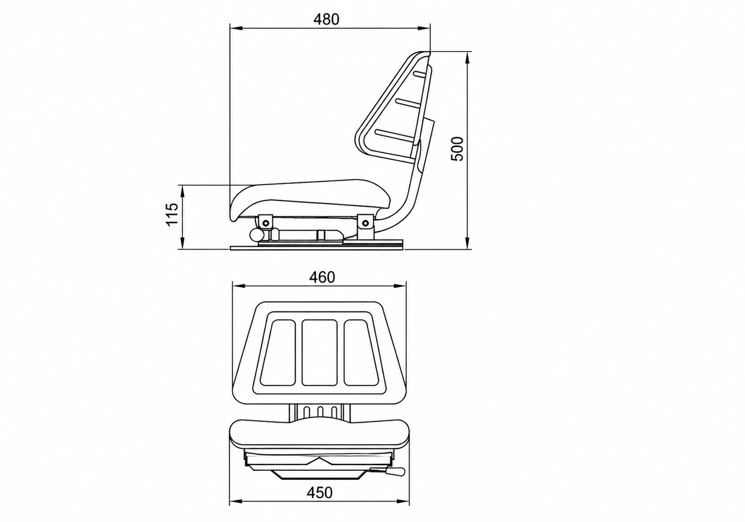 Forklift Various Model- Work Machine Seat - Image 3