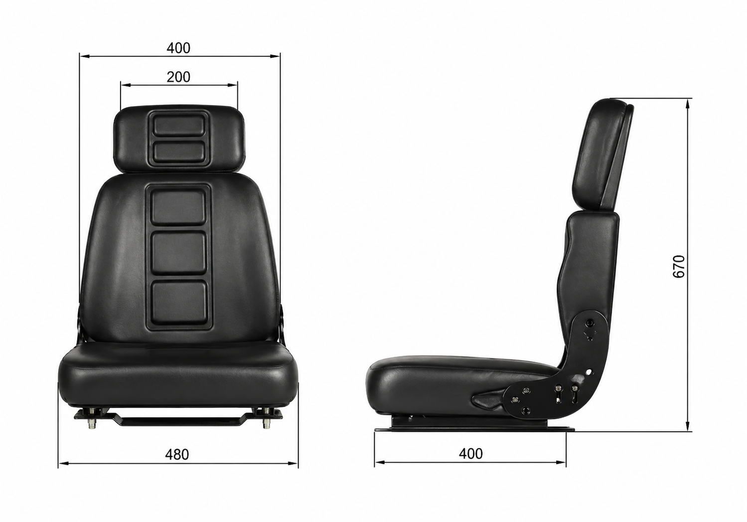 Forklift Various Model- Work Machine Seat - Image 3