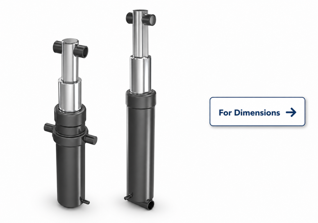 Double Stage 5 Ton Hydraulic Cylinder