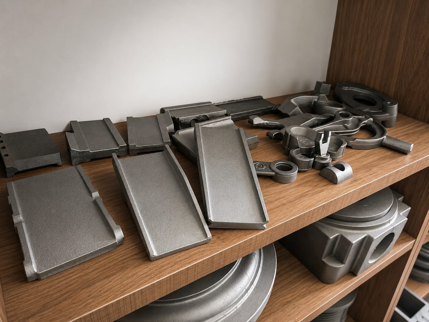 Flat and shaped casting parts